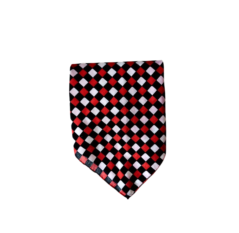 Bandana chess pattern tricolor